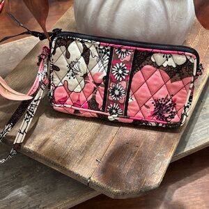 NWOT Vera Bradley -Mocha Rouge Wristlet